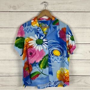 Vintage Jams World Button Shirt Small